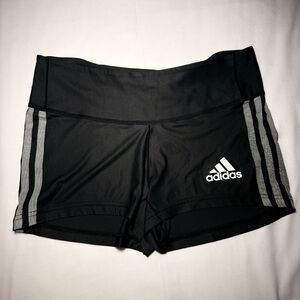 Adidas Women's Black and Gray Athletic Shorts size medium